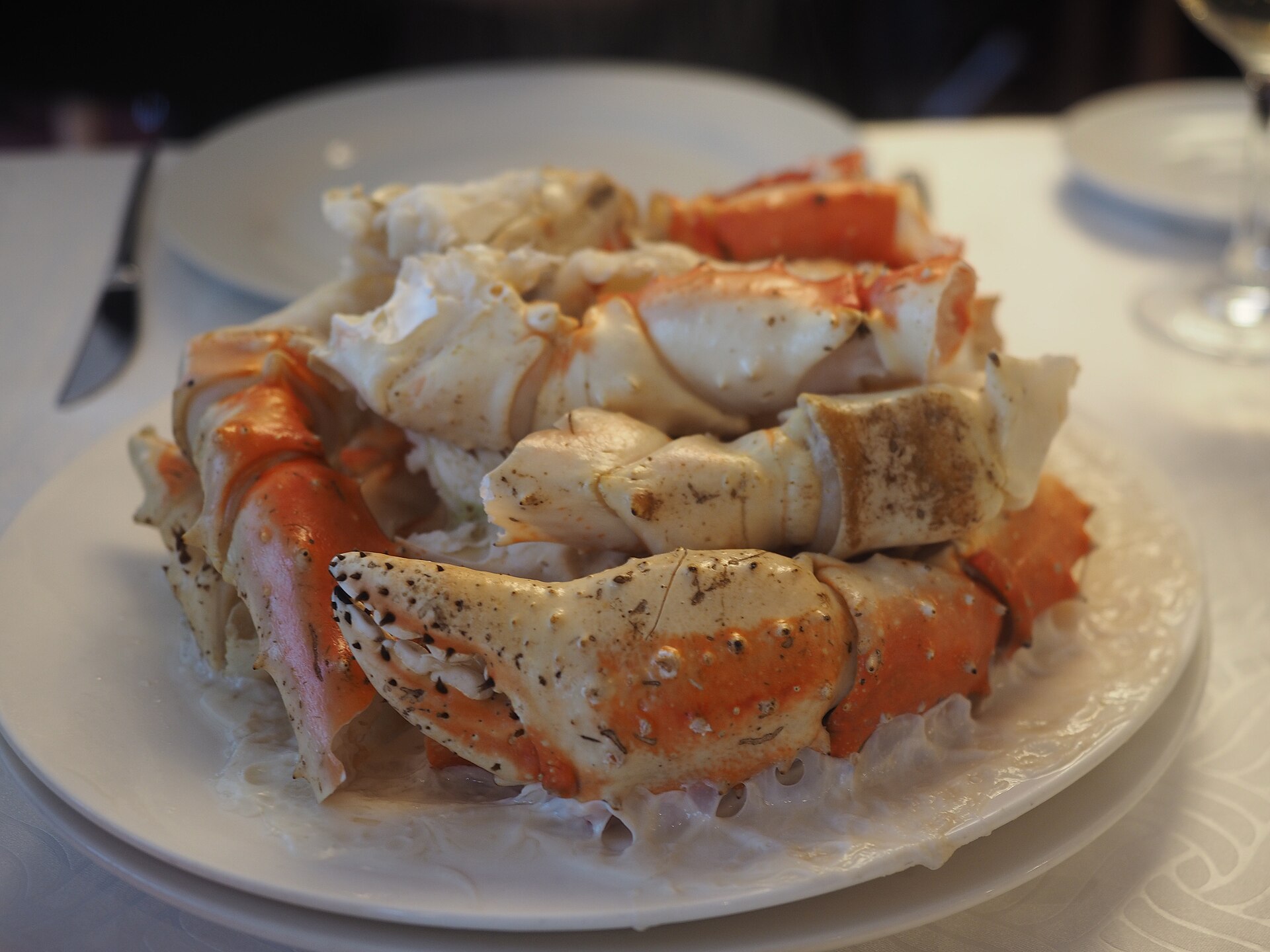 Fresh king crab in Kirkenes