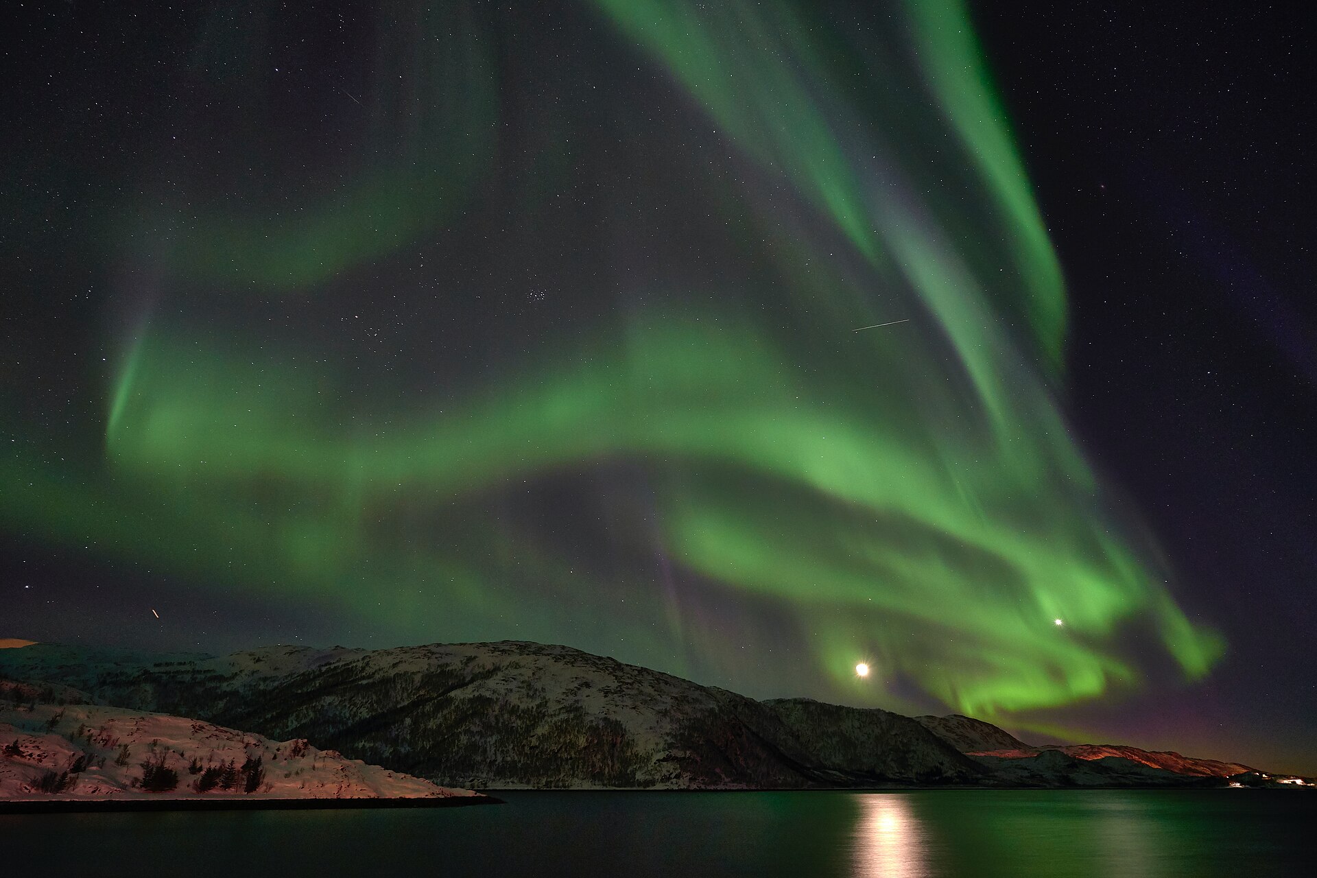 Aurora over northern Norway